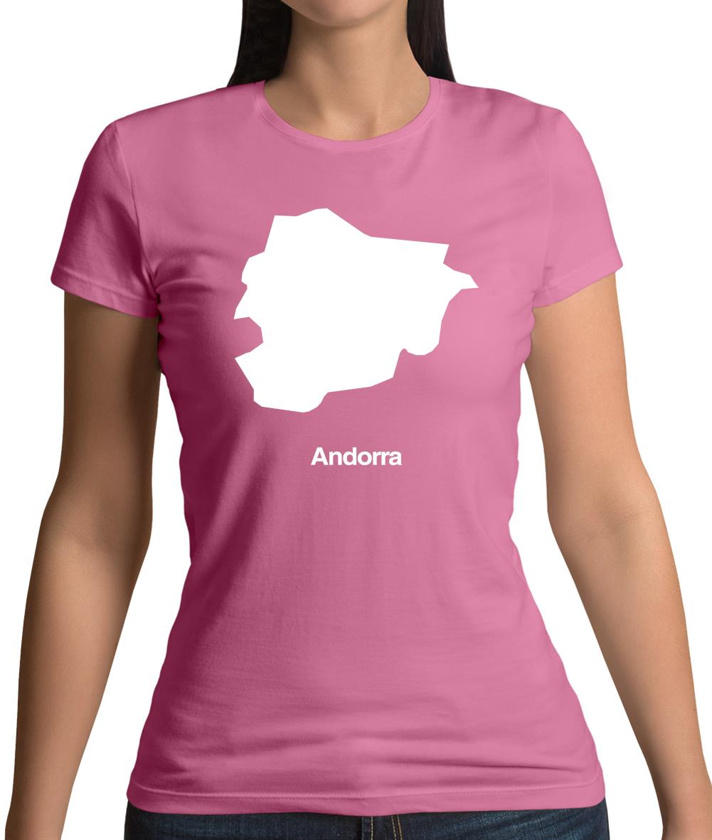 Andorra Silhouette Womens T-Shirt Andorra Silhouette Womens T-Shirt