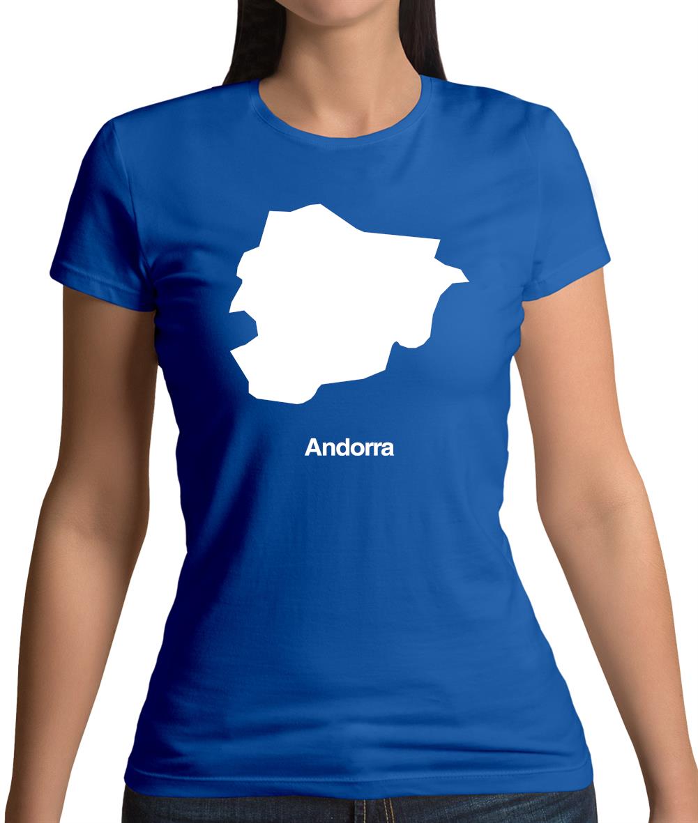 Andorra Silhouette Womens T-Shirt Andorra Silhouette Womens T-Shirt