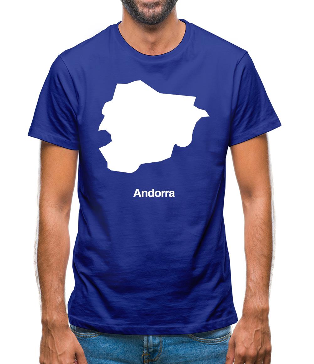 Andorra Silhouette Mens T-Shirt Andorra Silhouette Mens T-Shirt