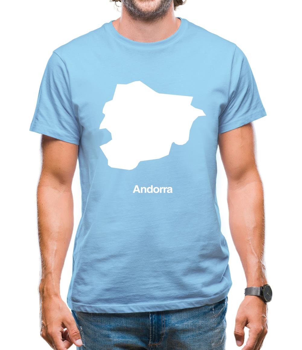 Andorra Silhouette Mens T-Shirt Andorra Silhouette Mens T-Shirt