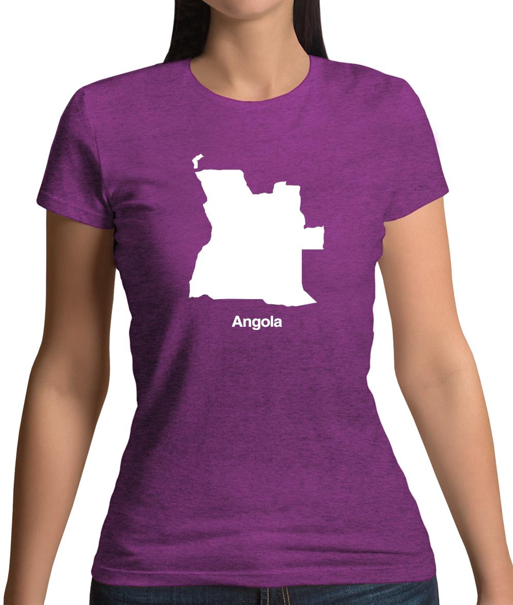 Angola Silhouette Womens T-Shirt Angola Silhouette Womens T-Shirt