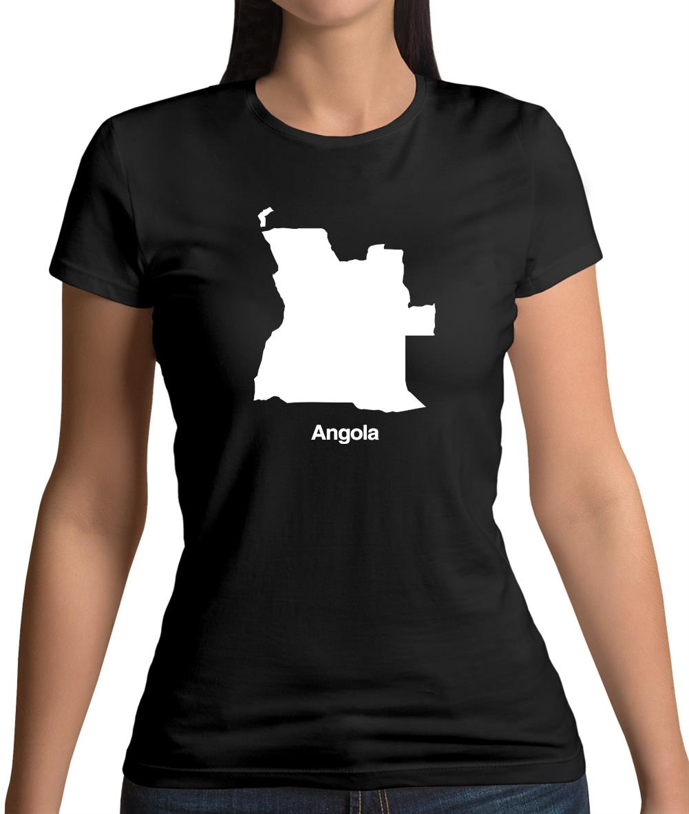 Angola Silhouette Womens T-Shirt Angola Silhouette Womens T-Shirt