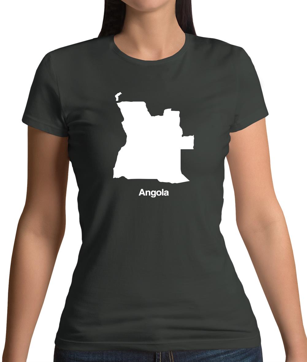 Angola Silhouette Womens T-Shirt Angola Silhouette Womens T-Shirt