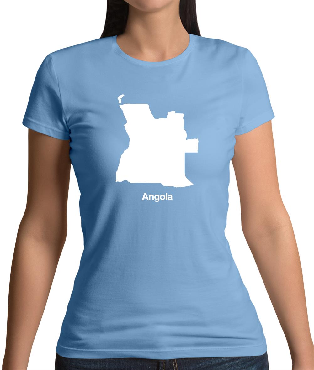 Angola Silhouette Womens T-Shirt Angola Silhouette Womens T-Shirt