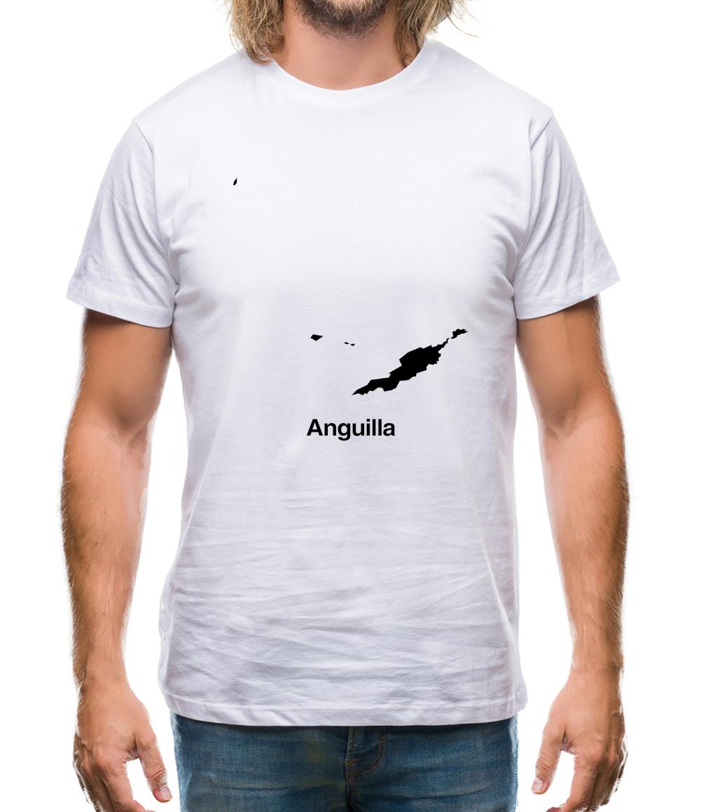 Anguilla Silhouette Mens T-Shirt Anguilla Silhouette Mens T-Shirt