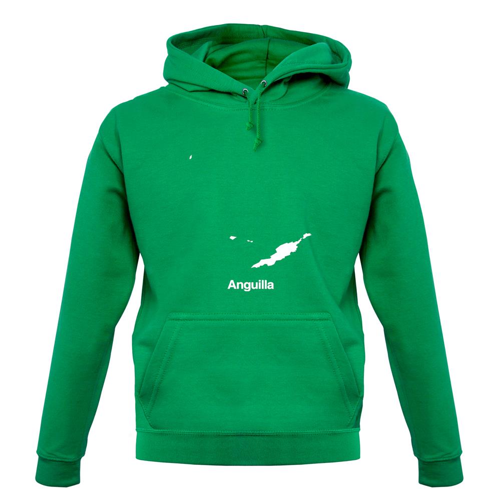 Anguilla Silhouette unisex hoodie Anguilla Silhouette unisex hoodie