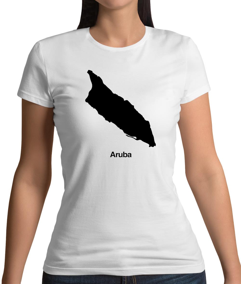 Aruba Silhouette Womens T-Shirt Aruba Silhouette Womens T-Shirt