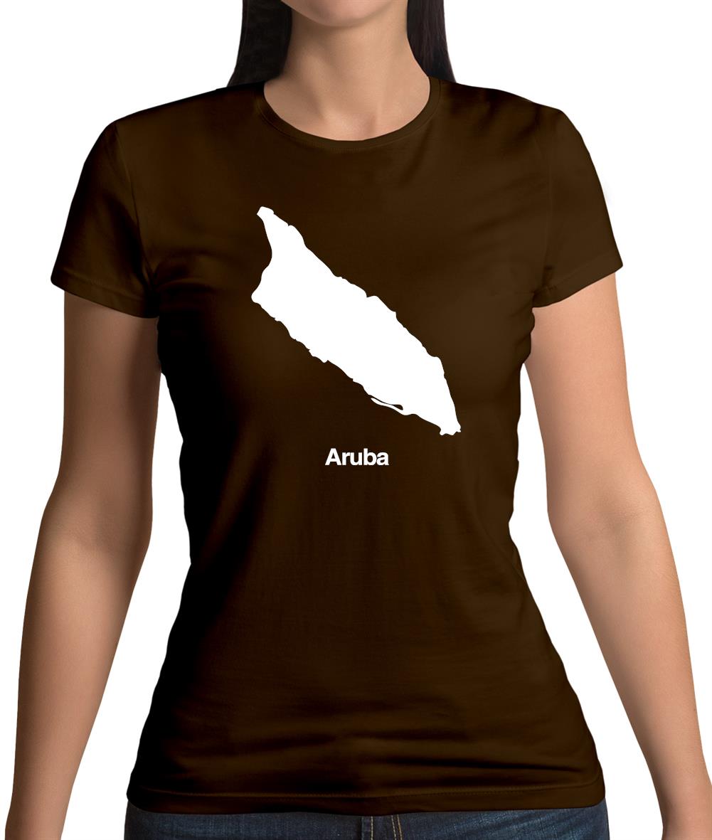 Aruba Silhouette Womens T-Shirt Aruba Silhouette Womens T-Shirt