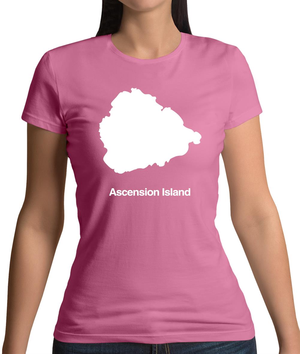 Ascension Island Silhouette Womens T-Shirt Ascension Island Silhouette Womens T-Shirt
