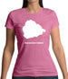 Ascension Island Silhouette Womens T-Shirt Ascension Island Silhouette Womens T-Shirt