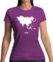 Asia Silhouette Womens T-Shirt Asia Silhouette Womens T-Shirt