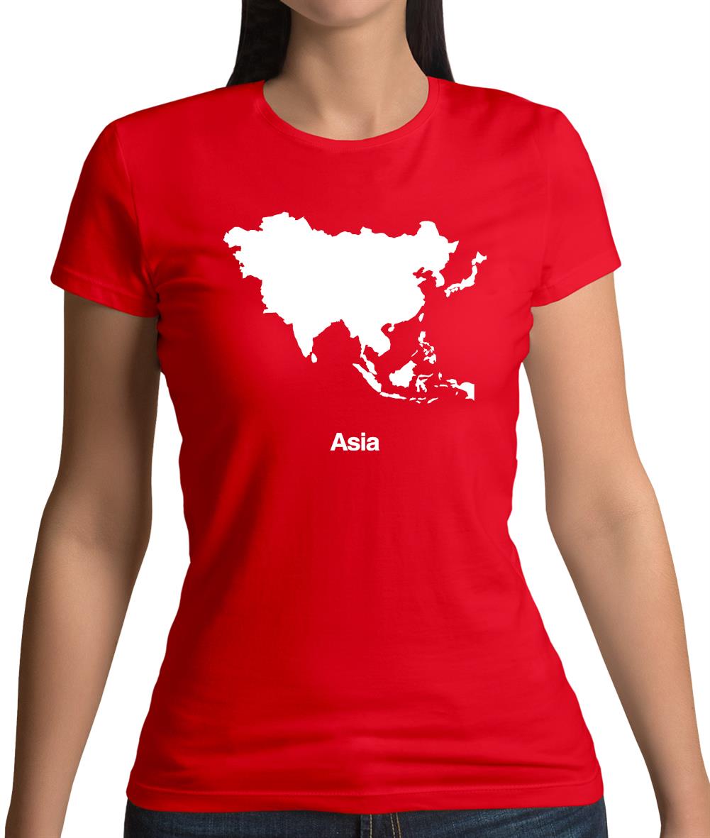 Asia Silhouette Womens T-Shirt Asia Silhouette Womens T-Shirt