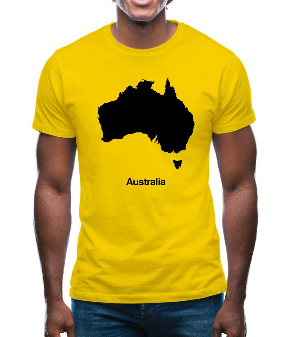 Australia Silhouette Mens T-Shirt Australia Silhouette Mens T-Shirt