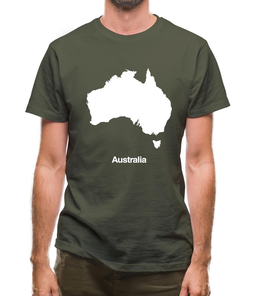 Australia Silhouette Mens T-Shirt Australia Silhouette Mens T-Shirt