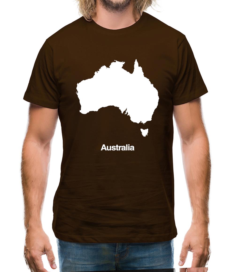Australia Silhouette Mens T-Shirt Australia Silhouette Mens T-Shirt