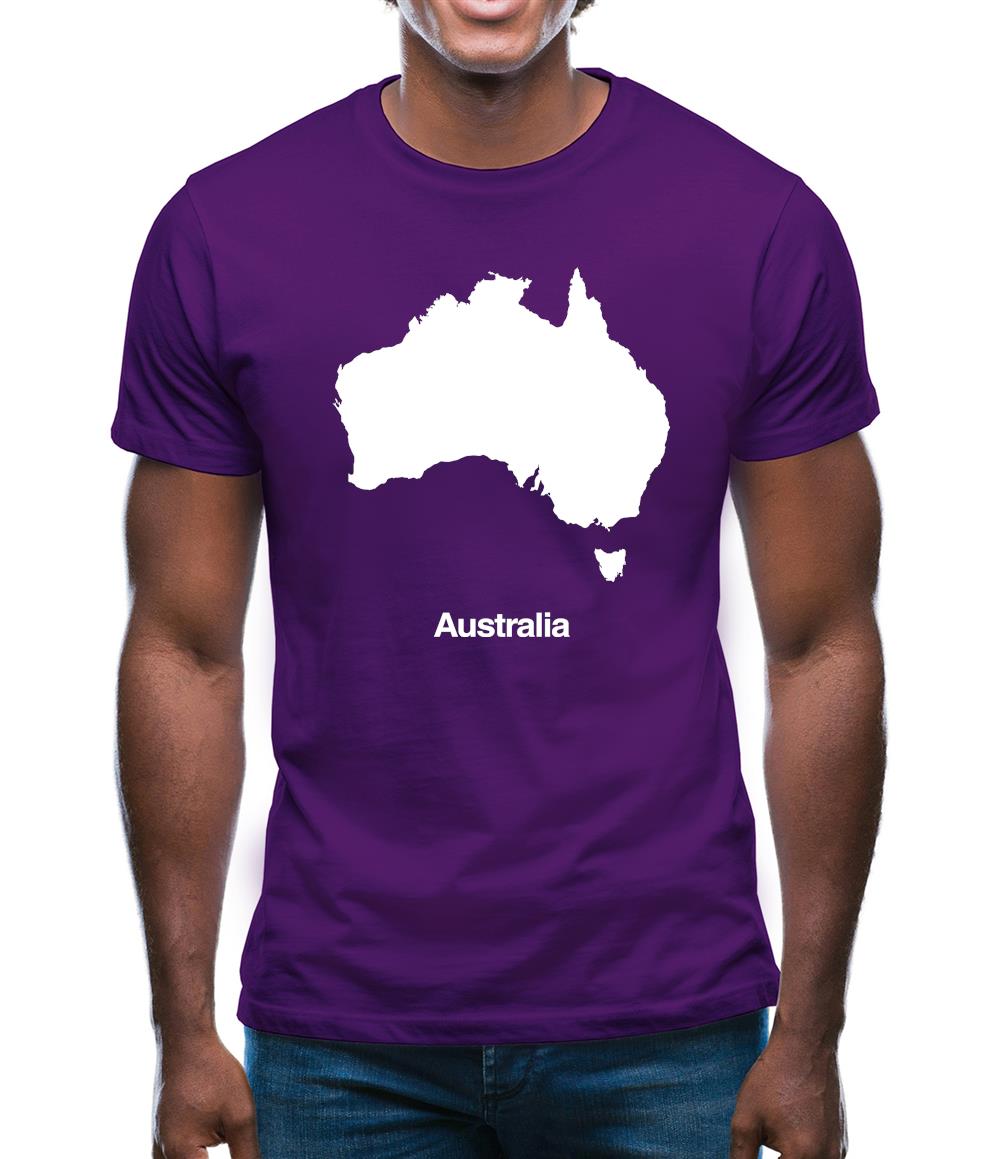 Australia Silhouette Mens T-Shirt Australia Silhouette Mens T-Shirt
