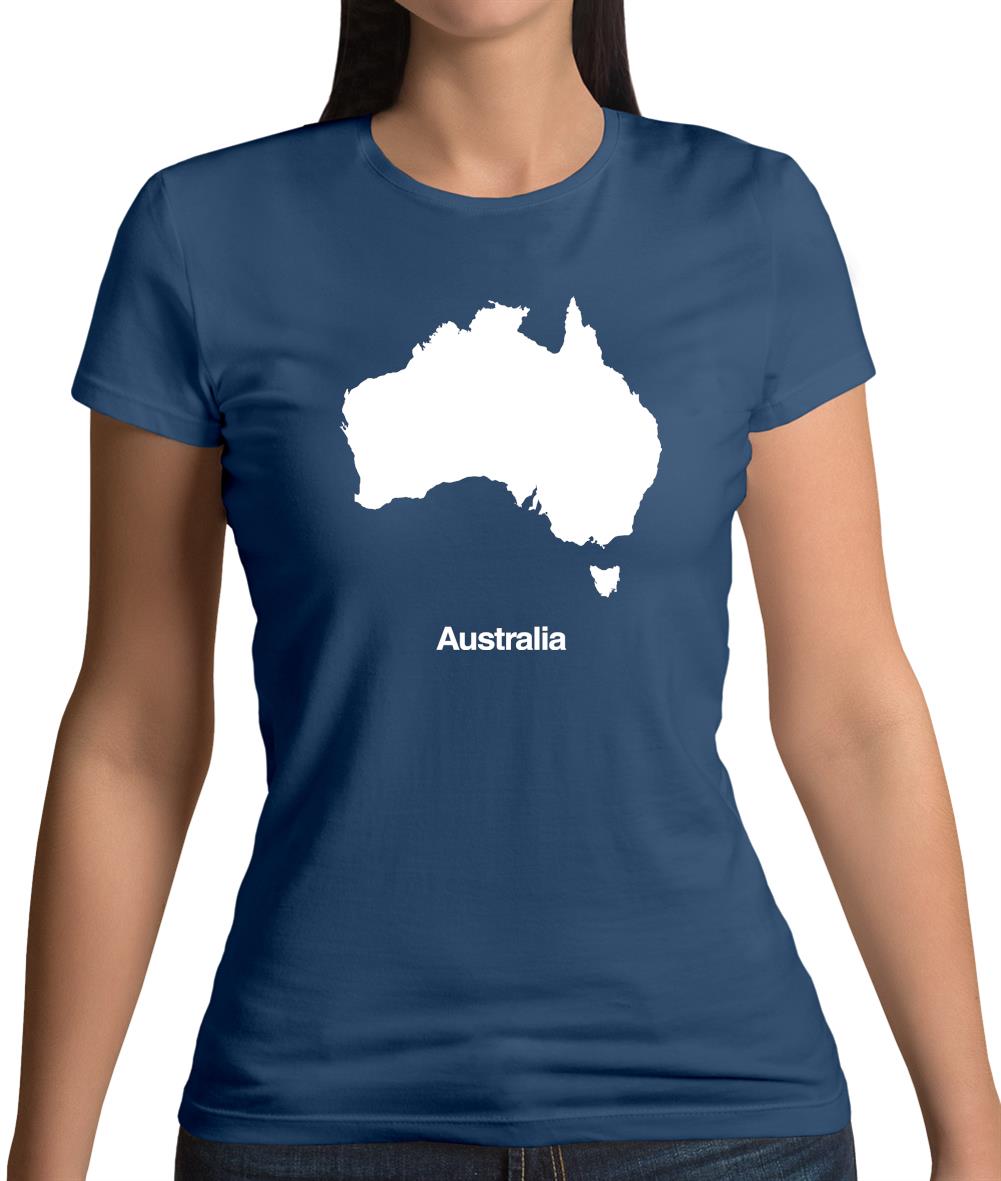 Australia Silhouette Womens T-Shirt Australia Silhouette Womens T-Shirt