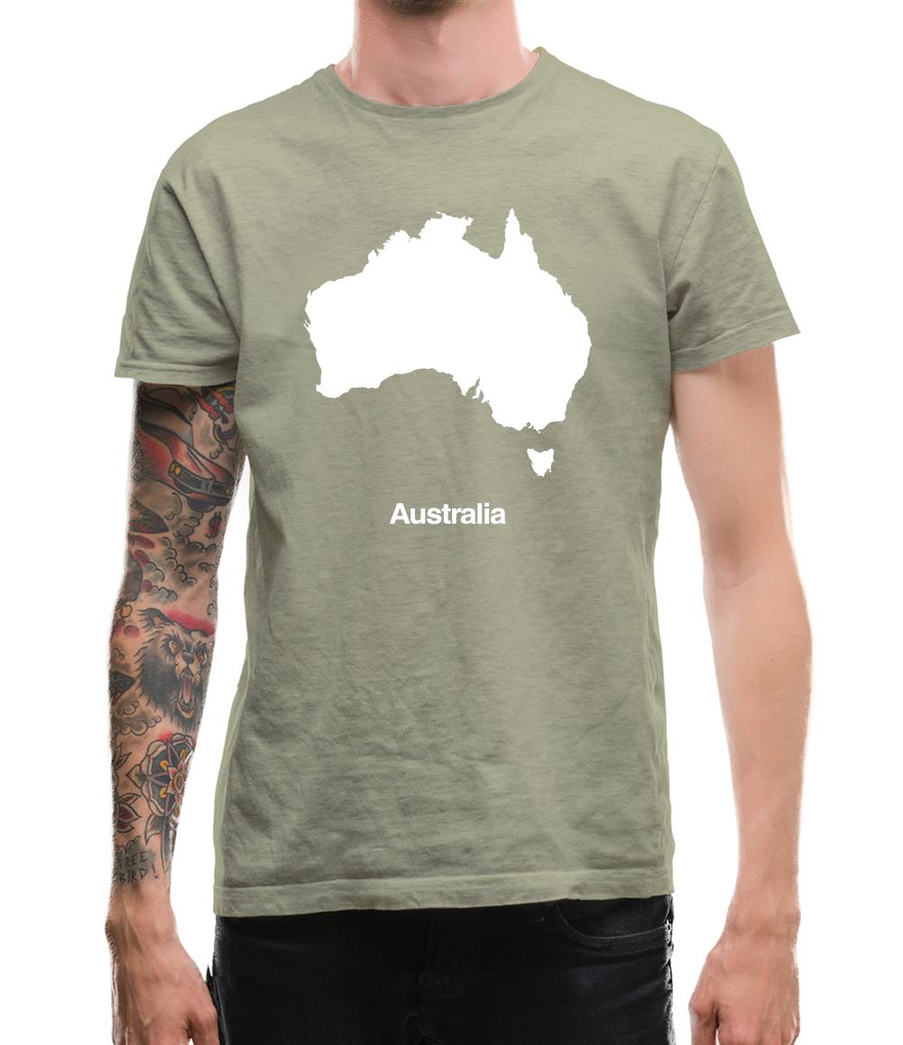 Australia Silhouette Mens T-Shirt Australia Silhouette Mens T-Shirt