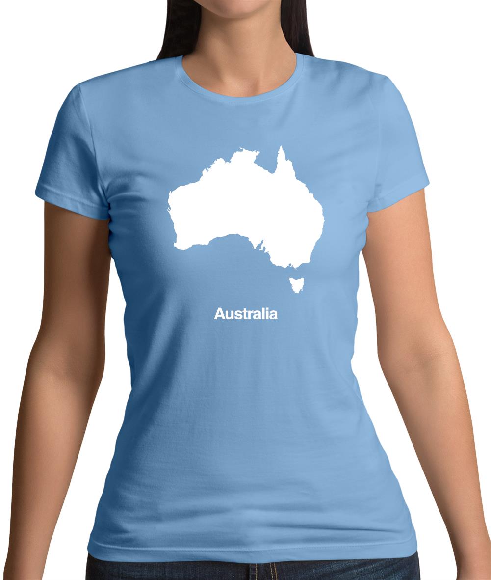 Australia Silhouette Womens T-Shirt Australia Silhouette Womens T-Shirt