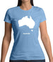 Australia Silhouette Womens T-Shirt Australia Silhouette Womens T-Shirt