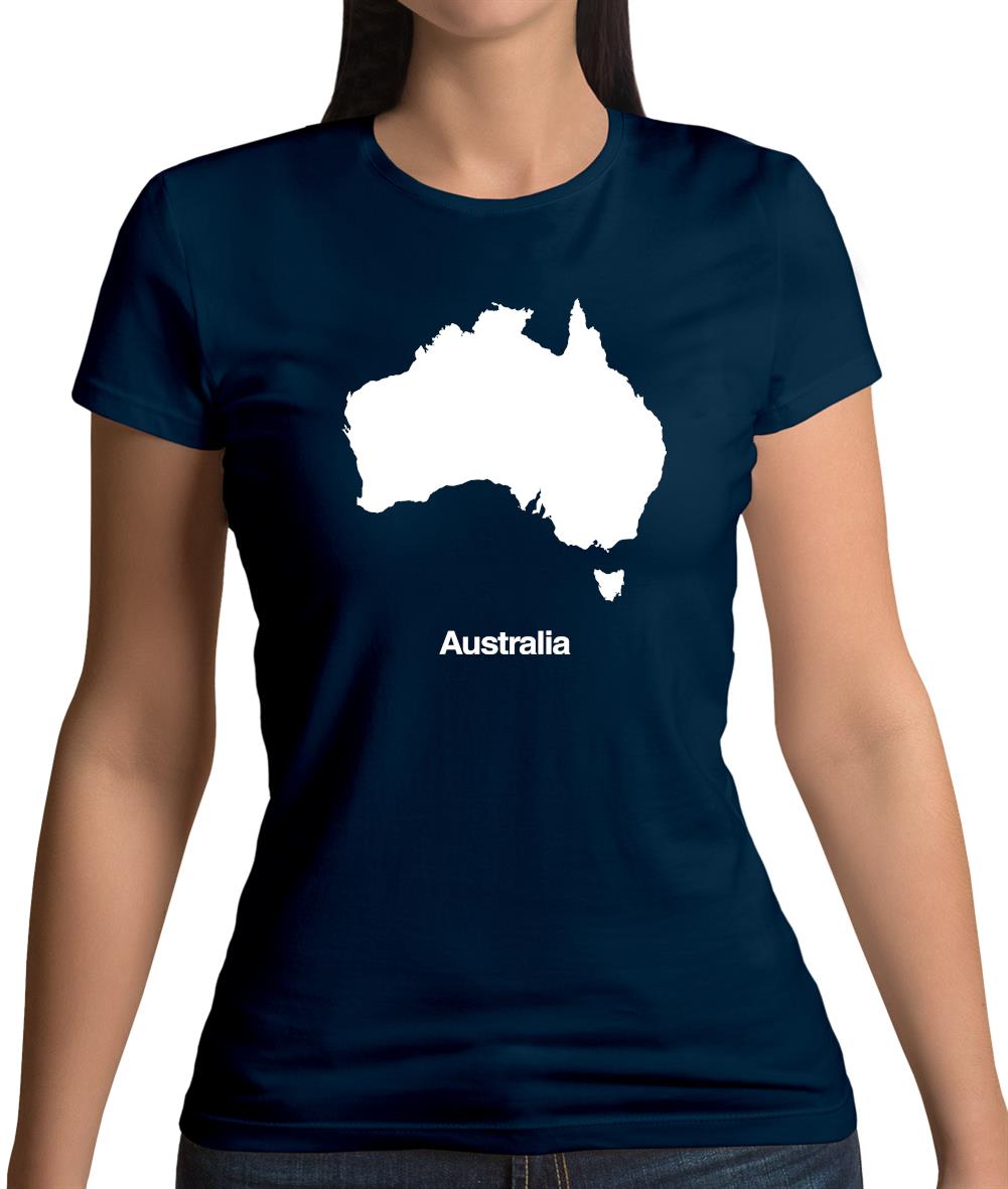 Australia Silhouette Womens T-Shirt Australia Silhouette Womens T-Shirt