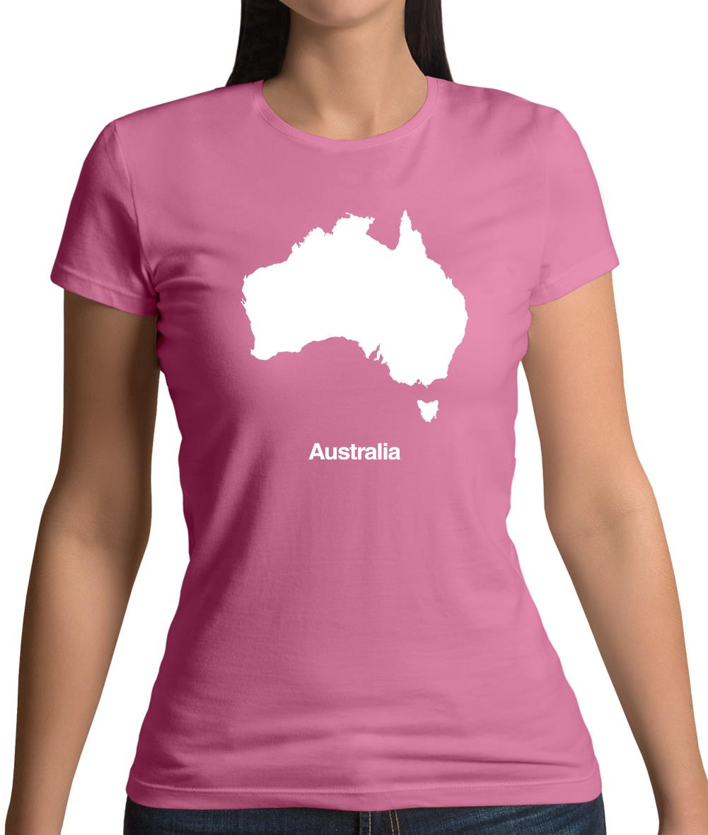 Australia Silhouette Womens T-Shirt
