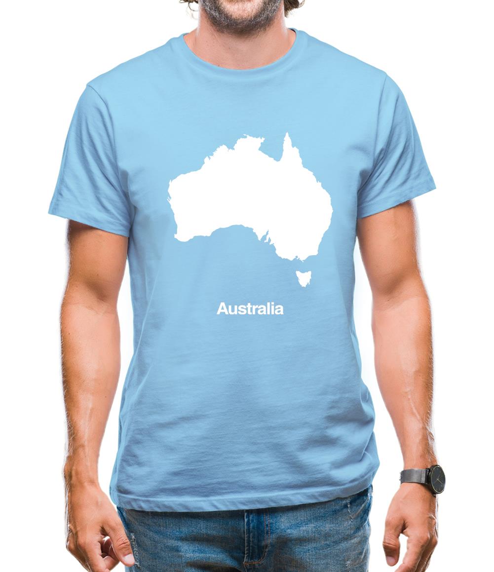 Australia Silhouette Mens T-Shirt Australia Silhouette Mens T-Shirt