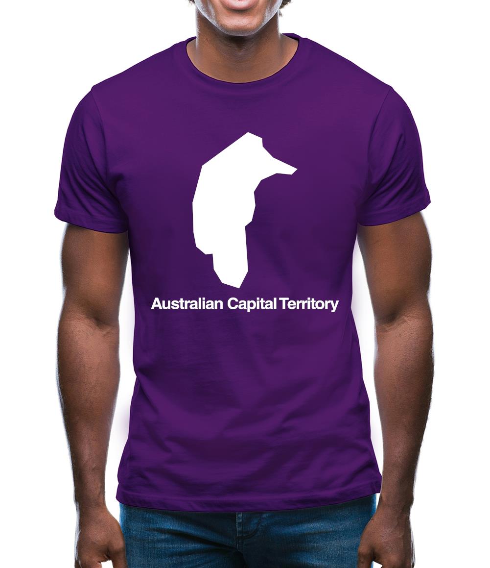 Australian Capital Territory Silhouette Mens T-Shirt Australian Capital Territory Silhouette Mens T-Shirt