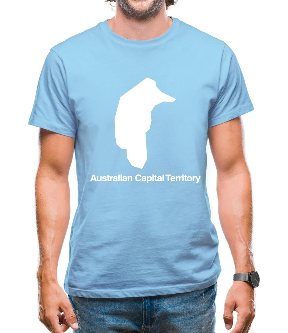 Australian Capital Territory Silhouette Mens T-Shirt Australian Capital Territory Silhouette Mens T-Shirt