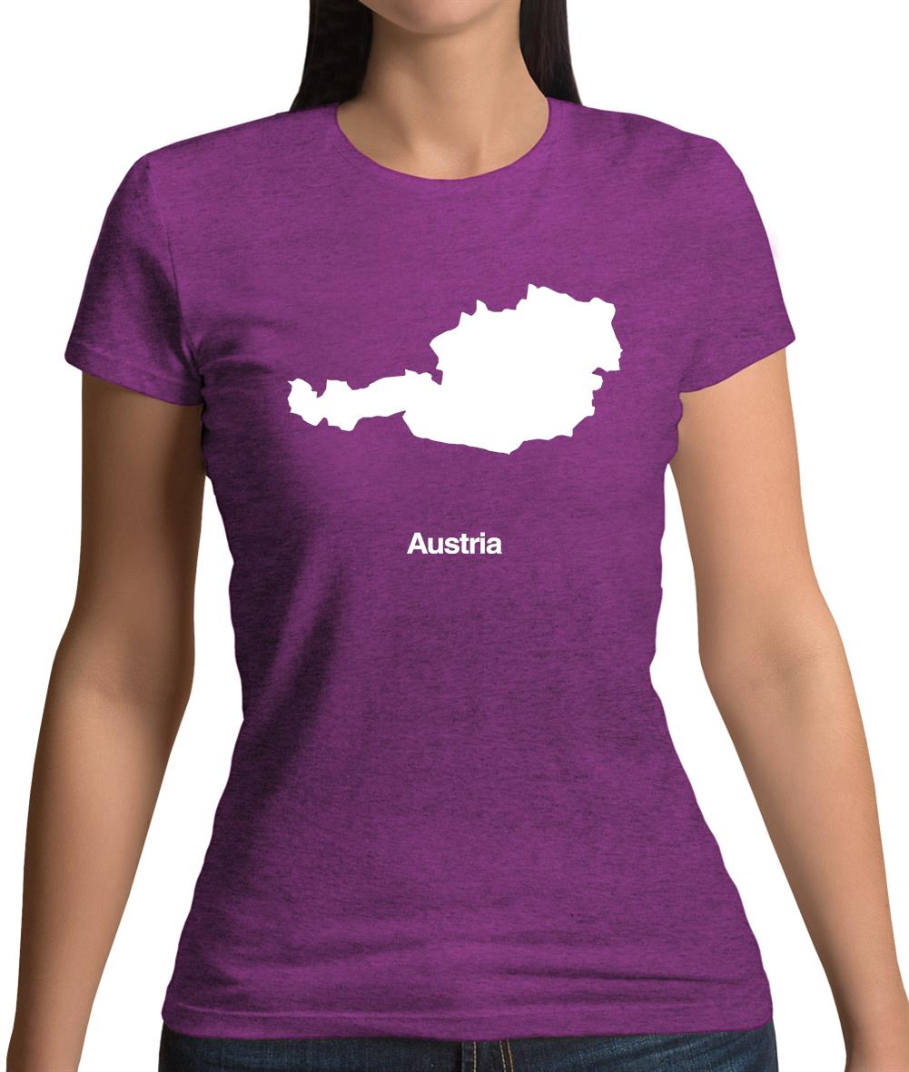 Austria Silhouette Womens T-Shirt Austria Silhouette Womens T-Shirt