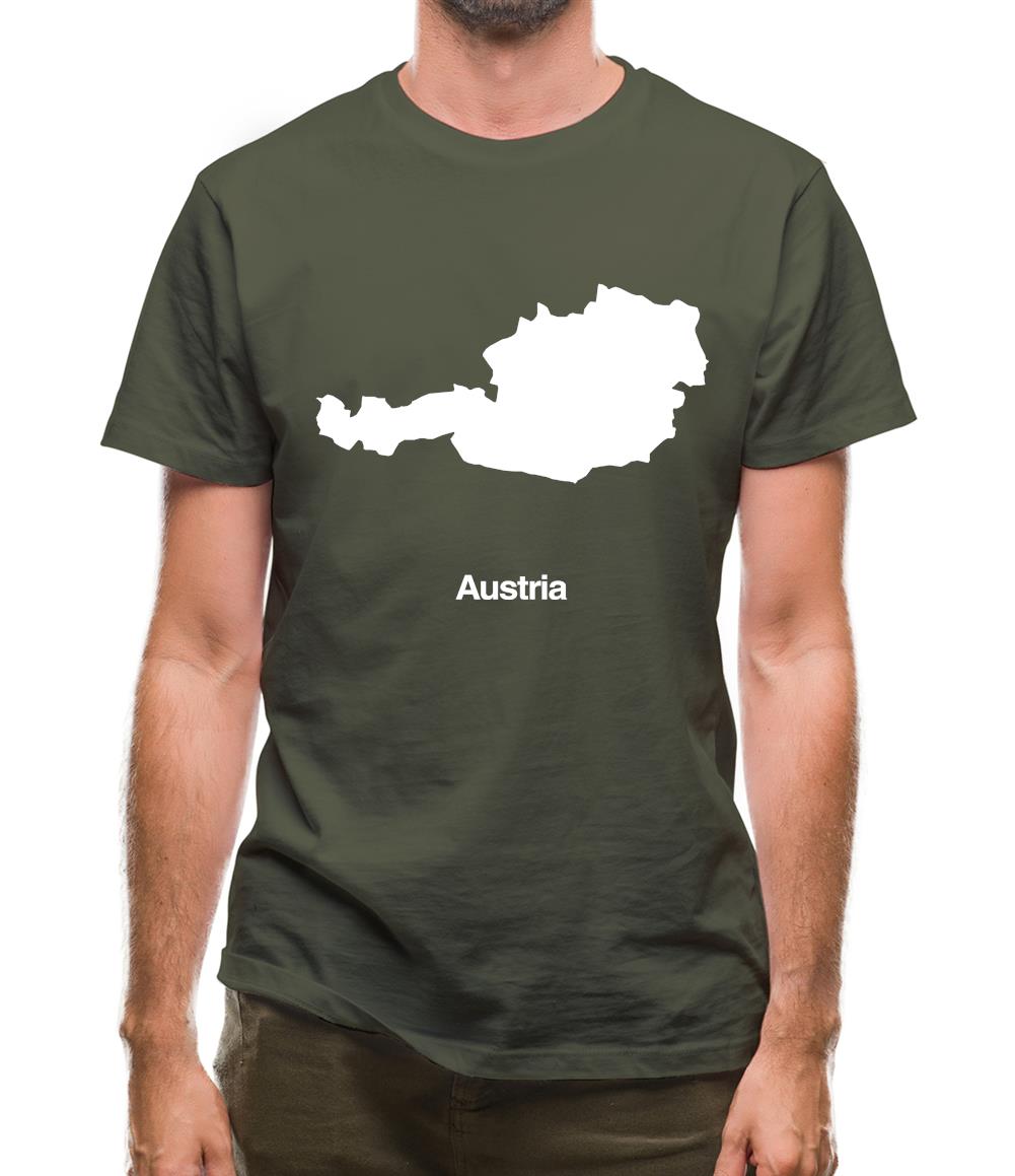 Austria Silhouette Mens T-Shirt Austria Silhouette Mens T-Shirt