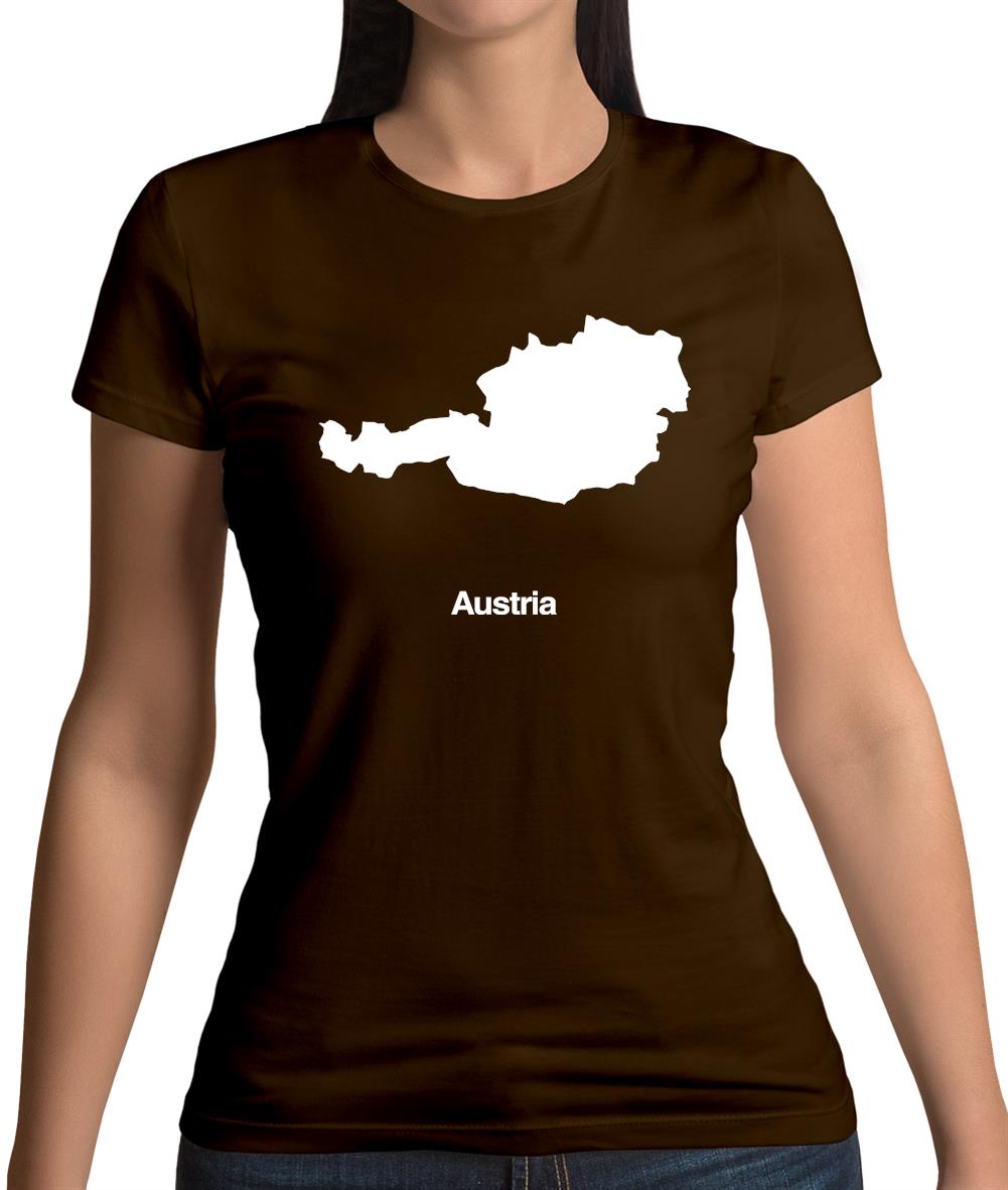 Austria Silhouette Womens T-Shirt Austria Silhouette Womens T-Shirt