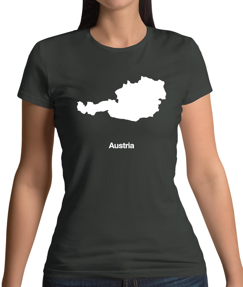 Austria Silhouette Womens T-Shirt Austria Silhouette Womens T-Shirt