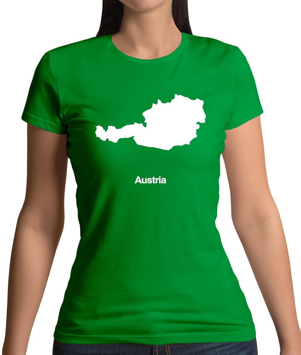 Austria Silhouette Womens T-Shirt Austria Silhouette Womens T-Shirt