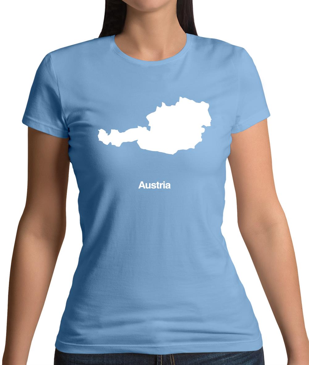 Austria Silhouette Womens T-Shirt Austria Silhouette Womens T-Shirt
