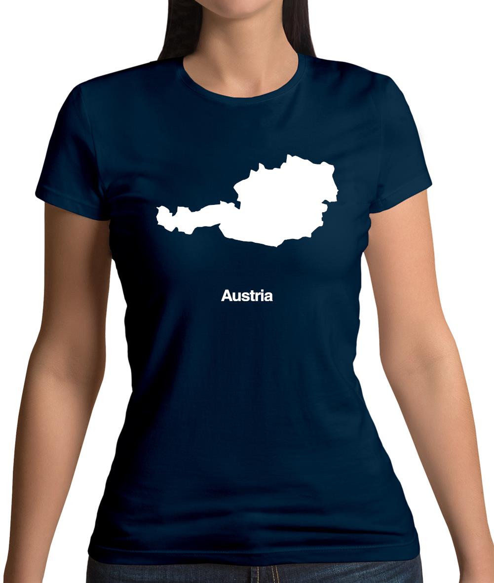 Austria Silhouette Womens T-Shirt Austria Silhouette Womens T-Shirt