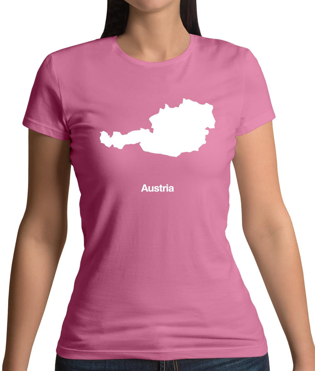 Austria Silhouette Womens T-Shirt Austria Silhouette Womens T-Shirt