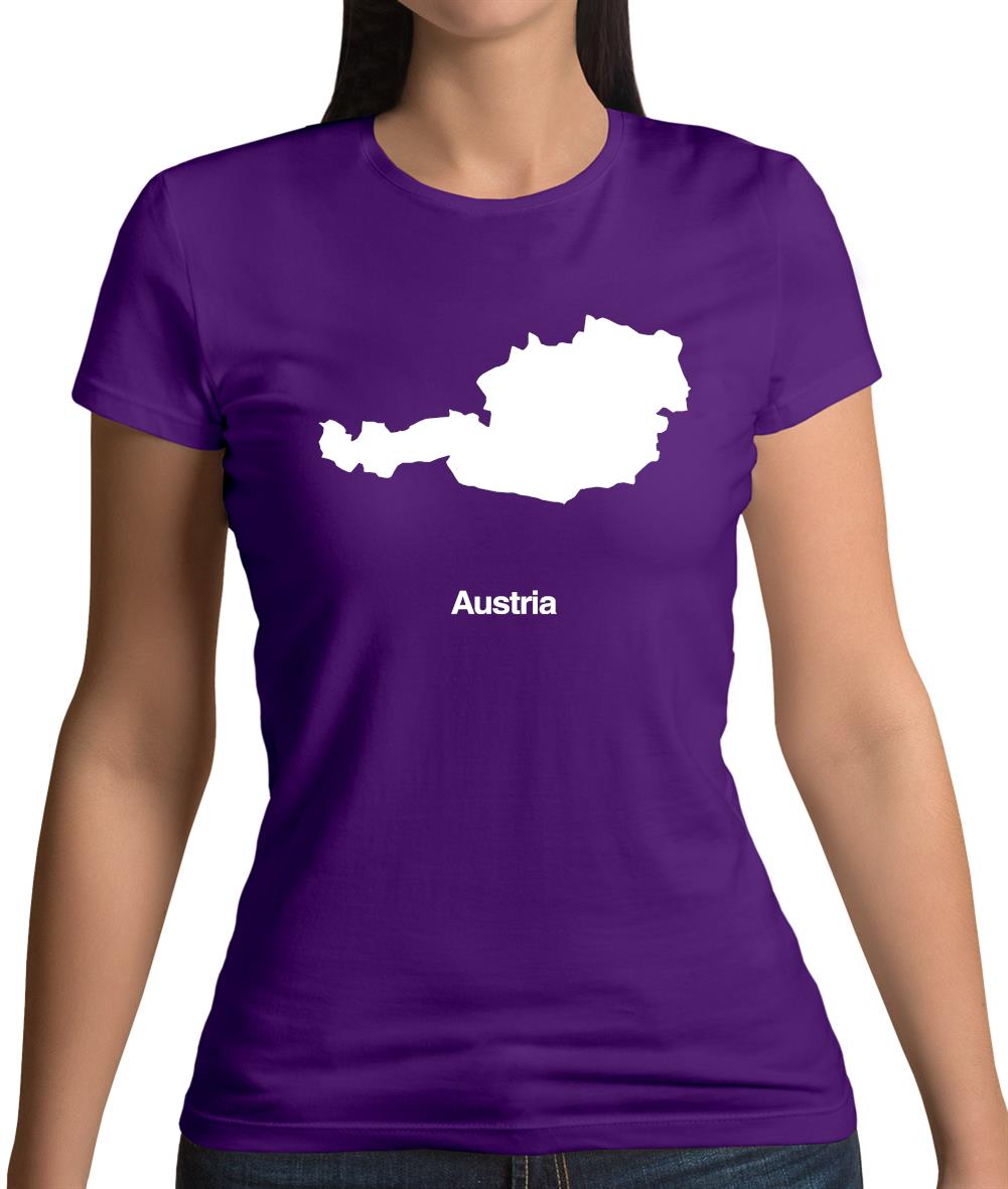 Austria Silhouette Womens T-Shirt Austria Silhouette Womens T-Shirt