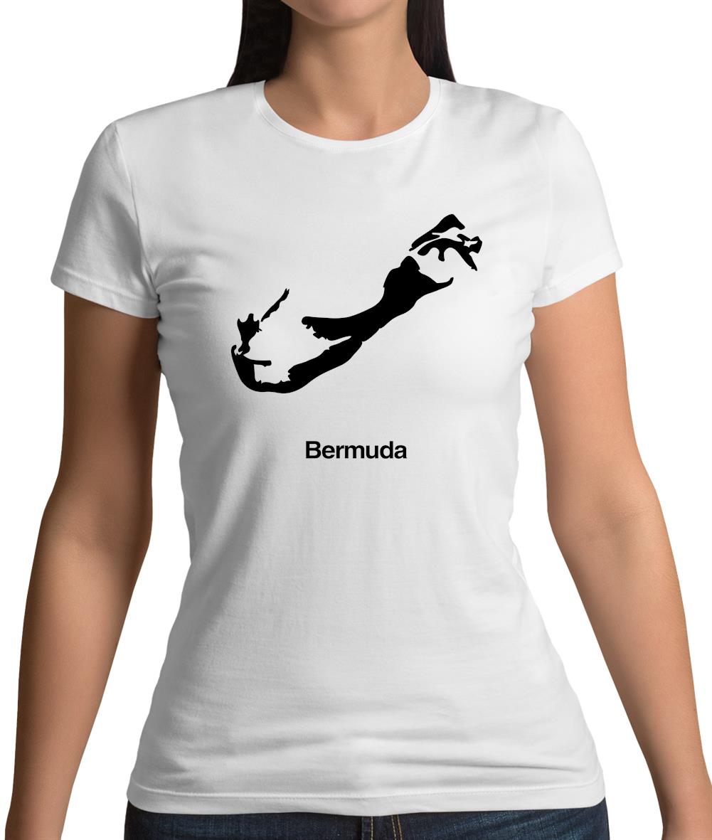 Bermuda Silhouette Womens T-Shirt Bermuda Silhouette Womens T-Shirt