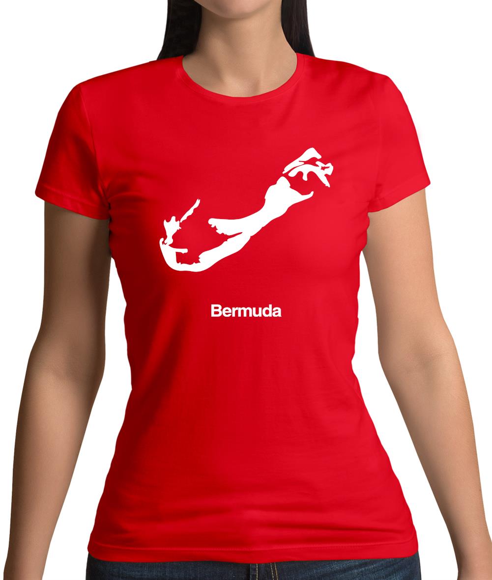 Bermuda Silhouette Womens T-Shirt Bermuda Silhouette Womens T-Shirt