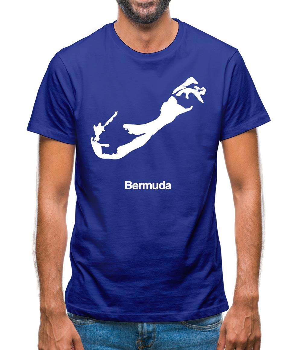 Bermuda Silhouette Mens T-Shirt Bermuda Silhouette Mens T-Shirt