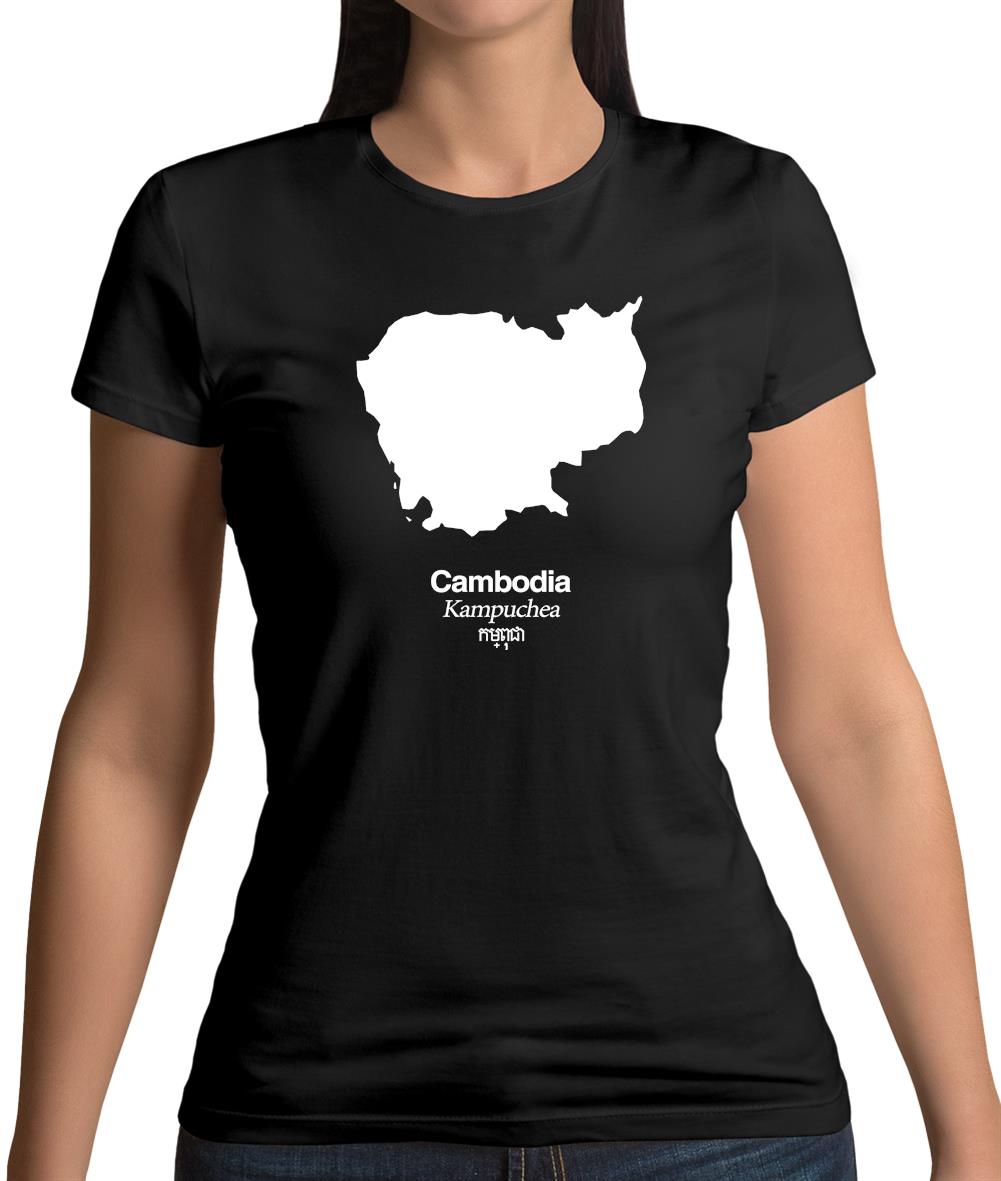 Cambodia Silhouette Womens T-Shirt Cambodia Silhouette Womens T-Shirt