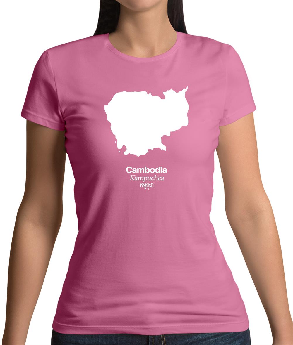 Cambodia Silhouette Womens T-Shirt Cambodia Silhouette Womens T-Shirt