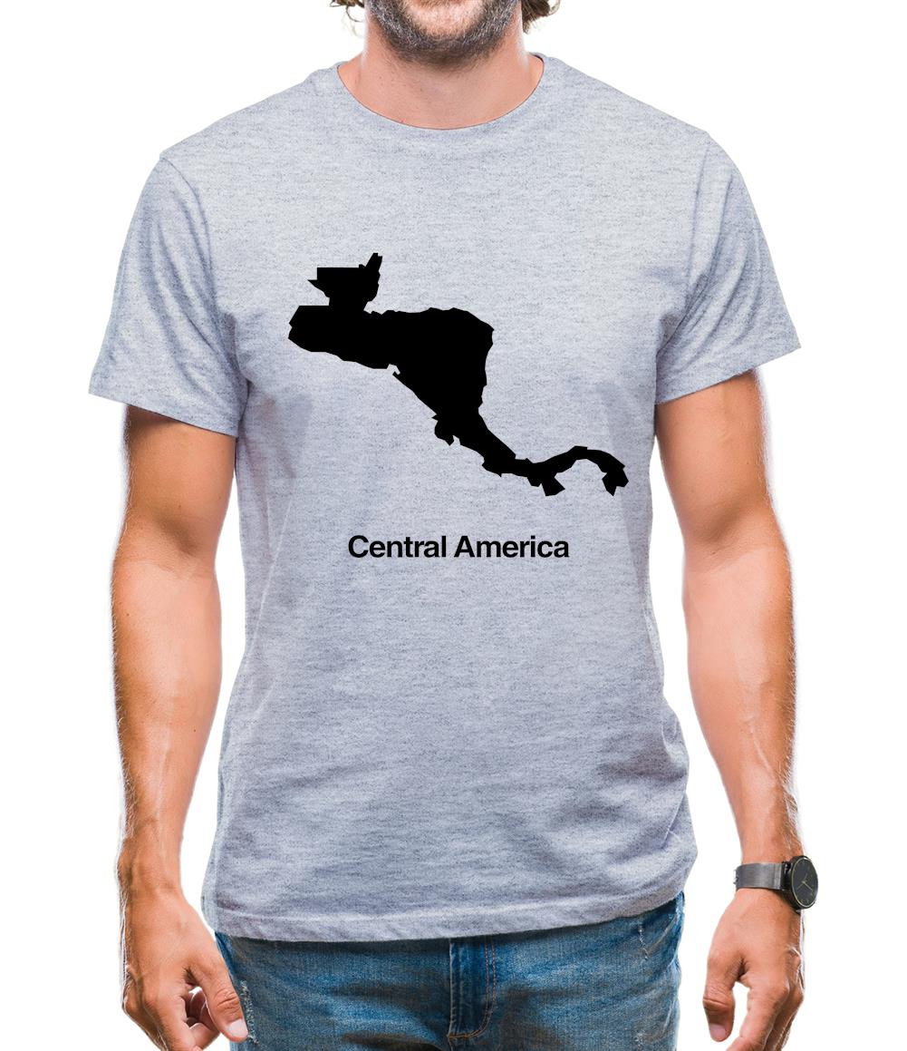 Central America Silhouette Mens T-Shirt Central America Silhouette Mens T-Shirt