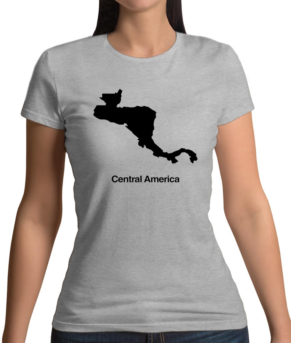 Central America Silhouette Womens T-Shirt Central America Silhouette Womens T-Shirt