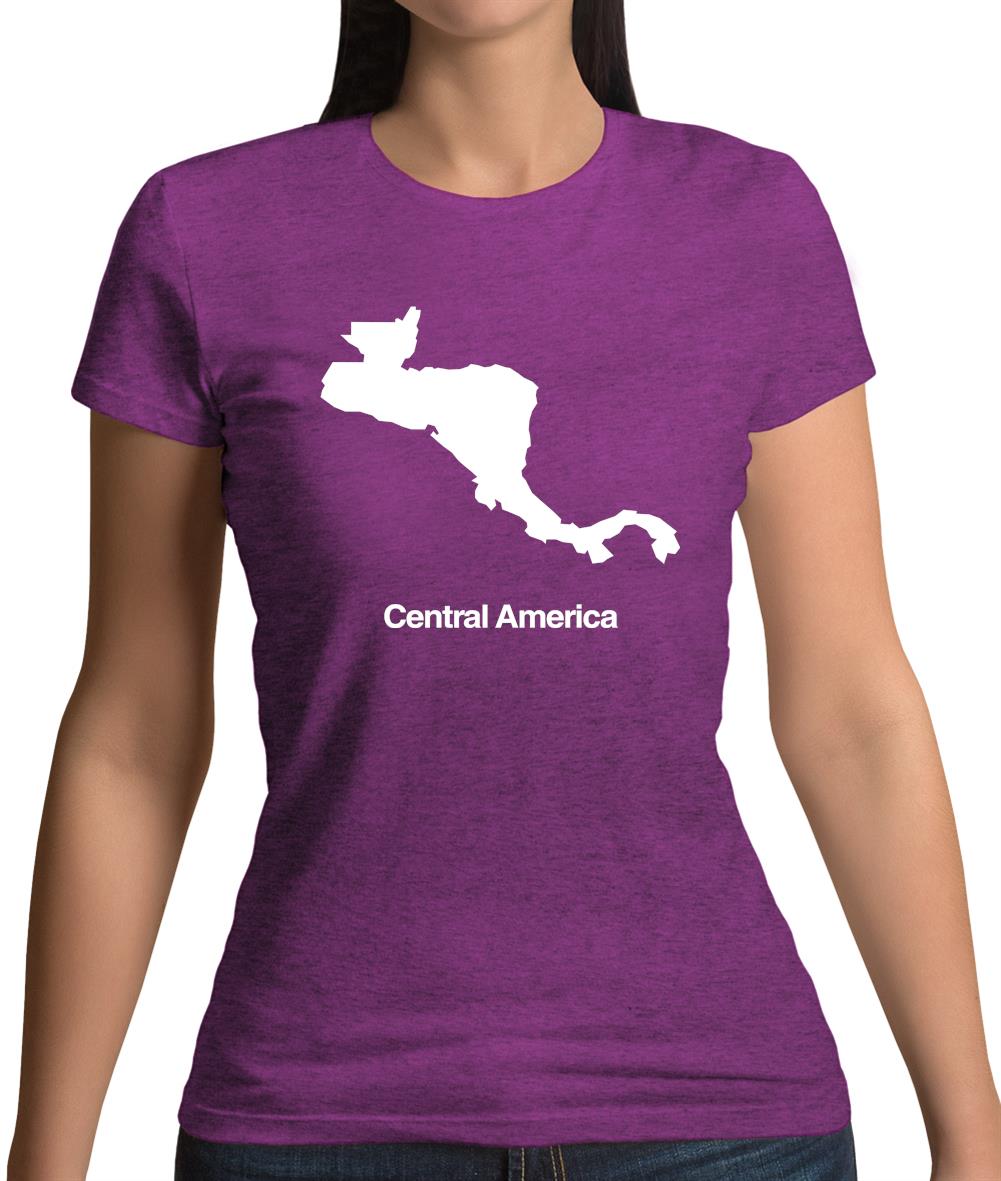 Central America Silhouette Womens T-Shirt Central America Silhouette Womens T-Shirt