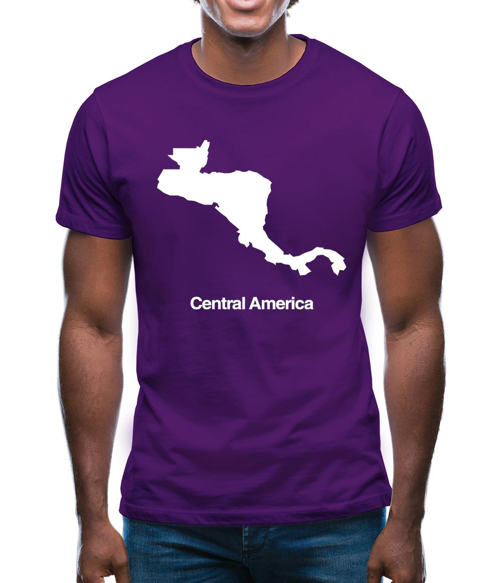 Central America Silhouette Mens T-Shirt Central America Silhouette Mens T-Shirt