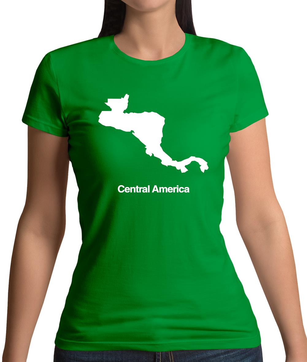 Central America Silhouette Womens T-Shirt Central America Silhouette Womens T-Shirt