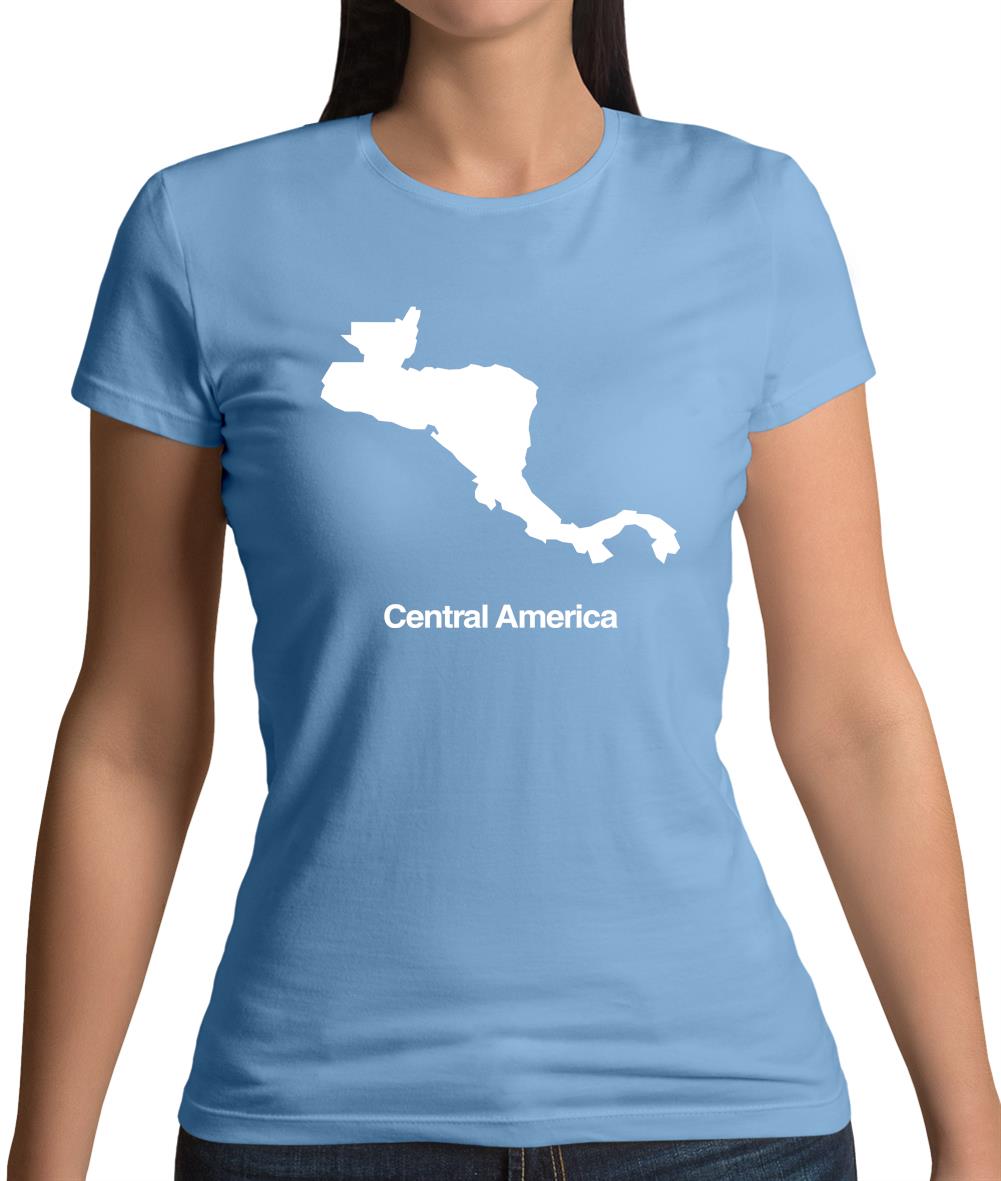 Central America Silhouette Womens T-Shirt Central America Silhouette Womens T-Shirt