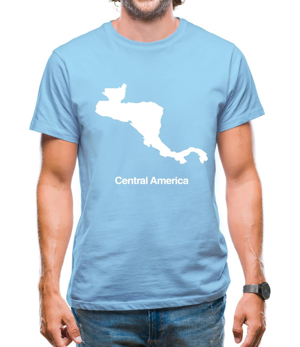 Central America Silhouette Mens T-Shirt Central America Silhouette Mens T-Shirt
